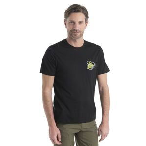 Pánské merino triko krátký rukáv ICEBREAKER Mens Merino 150 Tech Lite II SS Tee Community, Black velikost: L