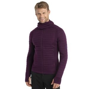 Pánská merino mikina, zip ICEBREAKER Mens Merino ZoneKnit Explore LS Zip Hoodie, Nightshade velikost: L