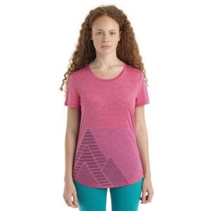 Dámské merino triko krátký rukáv ICEBREAKER Wmns Merino 125 Cool-Lite Sphere II SS T PeakQ, Tempo Heather velikost: L