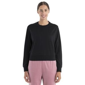 Dámský merino svetr ICEBREAKER Wmns Merino Crush II LS Sweatshirt, Black velikost: L