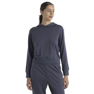 Dámská merino mikina s kapucí ICEBREAKER Wmns Merino Crush II LS Hoodie, Graphite velikost: L