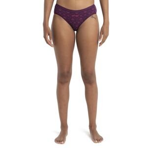 Dámské merino kalhotky ICEBREAKER Wmns Merino 150 Siren Hipkini First Snow, Nightshade/Tempo/Aop velikost: XS