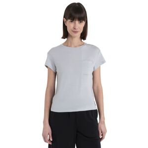 Dámské merino triko krátký rukáv ICEBREAKER Wmns Merino 200 IB X TNF SS Tee, Ether velikost: M