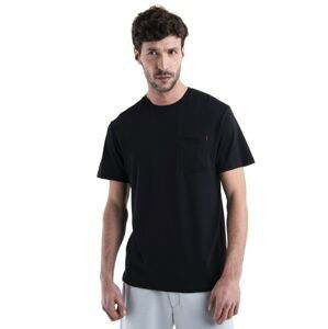 Pánské merino triko krátký rukáv ICEBREAKER Mens Merino 200 IB X TNF SS Tee, Black velikost: L