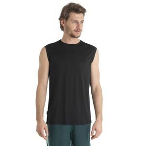 Pánské merino tílko ICEBREAKER Mens Merino 125 Cool-Lite™ Sphere III Tank, Black velikost: XL