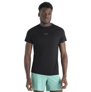 Pánské merino triko krátký rukáv ICEBREAKER Mens Merino 125 Cool-Lite™ Speed SS Tee, Black velikost: XXL