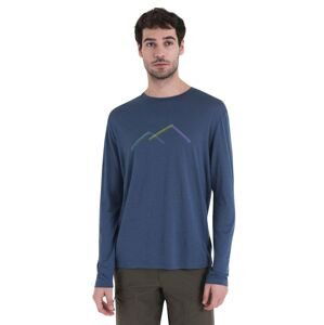 Pánské merino triko dlouhý rukáv ICEBREAKER Mens Merino 150 Tech Lite III LS Tee Peak Glow, Dawn velikost: XL