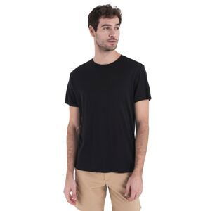 Pánské merino triko krátký rukáv ICEBREAKER Mens Merino 150 Tech Lite III SS Tee, Black velikost: L