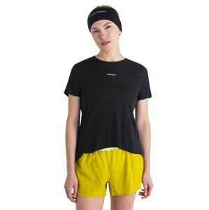 Dámské merino triko krátký rukáv ICEBREAKER Wmns Merino 125 Cool-Lite™ Speed SS Tee, Black velikost: XS