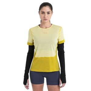 Dámské merino triko krátký rukáv ICEBREAKER Wmns Merino 125 ZoneKnit™ Energy Wind SS Tee, Lux/Lucid/Cb velikost: S