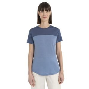 Dámské merino triko krátký rukáv ICEBREAKER Wmns Merino 125 Cool-Lite™ Sphere III SS Tee Colour Block, Kyanite/Dawn/Cb velikost: L