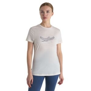 Dámské merino triko krátký rukáv ICEBREAKER Wmns Merino 150 Tech Lite III SS Tee Icebreaker Kea, Chalk velikost: M