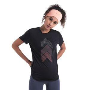 Dámské merino triko krátký rukáv ICEBREAKER Wmns Merino 125 Cool-Lite™ Sphere III SS Tee Peak Sprint, Black velikost: S