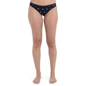 Dámské merino kalhotky ICEBREAKER Wmns Merino Siren Bikini Shine AOP, Midnight Navy/Aop velikost: M