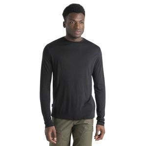 Pánské merino triko dlouhý rukáv ICEBREAKER Mens Merino 125 Cool-Lite™ Sphere III LS Tee, Black velikost: S