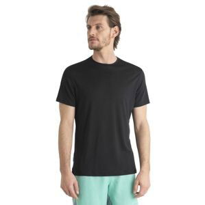 Pánské merino triko krátký rukáv ICEBREAKER Mens Merino 125 Cool-Lite™ Sphere III SS Tee, Black velikost: M