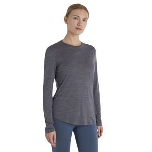 Dámské merino triko dlouhý rukáv ICEBREAKER Wmns Merino 125 Cool-Lite™ Sphere III LS Tee, Midnight Navy Heather velikost: M