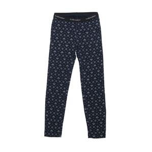 Dětské merino spodky ICEBREAKER Kids Merino 200 Oasis Leggings First Snow, Midnight Navy/Snow velikost: 10