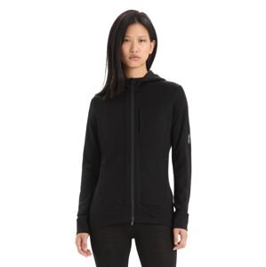 Dámská mikina ICEBREAKER Wmns Quantum III LS Zip Hood, Black velikost: M