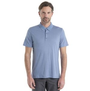 Pánské merino polo triko ICEBREAKER Mens Tech Lite II SS Polo, Kyanite velikost: L