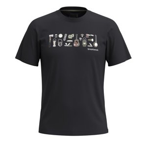 Smartwool GONE CAMPING GRAPHIC SS TEE SLIM FIT black Velikost: XL tričko