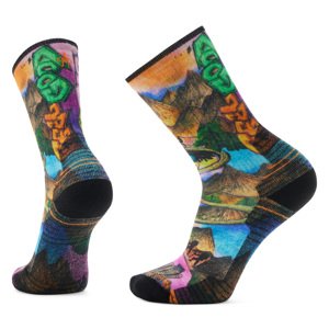 SMARTWOOL HIKE LIGHT CUSHION MOUNTAIN MAZE PRINT CREW SOCKS Velikost: XL ponožky