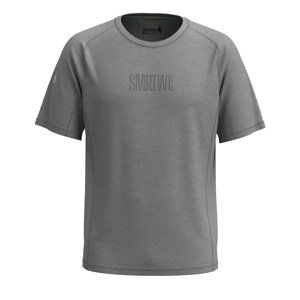 Smartwool M ACTIVE ULTRALITE GRAPHIC SS TEE light gray hthr-medm gray hthr Velikost: L pánské tričko