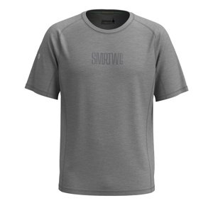 Smartwool M ACTIVE ULTRALITE GRAPHIC SS TEE light gray hthr-medm gray hthr Velikost: M pánské tričko