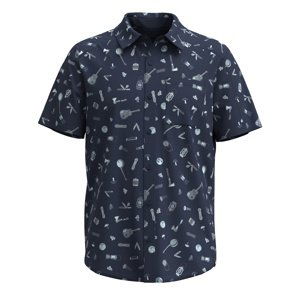 Smartwool M EVERYDAY SHORT SLEEVE BUTTON DOWN deep navy gone camping Velikost: S pánská košile