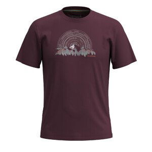 Smartwool NEVER SUMMER MOUNTAIN GRAPHIC SS TEE SF eggplant Velikost: M tričko