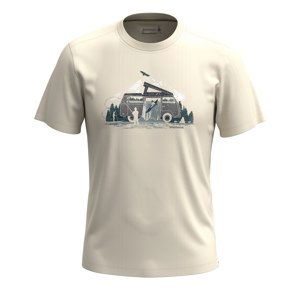 Smartwool RIVER VAN GRAPHIC SS TEE SLIM FIT almond Velikost: L tričko