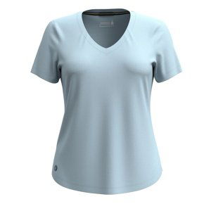 Smartwool W ACTIVE ULTRALITE V-NECK SHORT SLEEVE winter sky Velikost: S dámské tričko