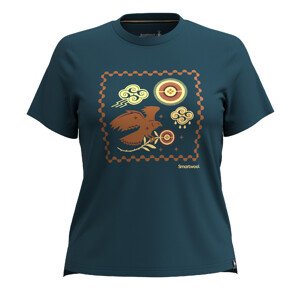 Smartwool W GUARDIAN OF THE SKIES GRAPHIC SS TEE twilight blue Velikost: XL dámské tričko