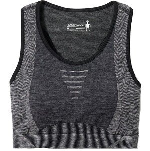 Smartwool W INTRAKNIT RACERBACK BRA black heather Velikost: L dámské podprsenka