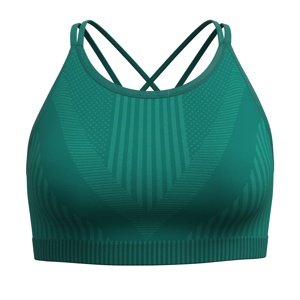 Smartwool W INTRAKNIT STRAPPY BRA emerald green heather Velikost: L dámská podprsenka