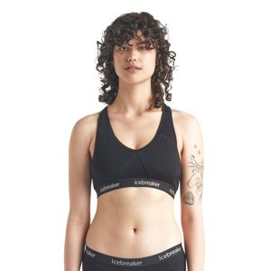 Dámská podprsenka ICEBREAKER Wmns Sprite Racerback Bra, Black velikost: XL