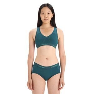 Dámská merino podprsenka ICEBREAKER Wmns Sprite Racerback Bra, Green Glory velikost: XL