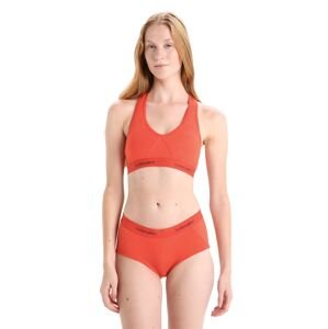 Dámská merino podprsenka ICEBREAKER Wmns Sprite Racerback Bra, Vibrant Earth velikost: XS