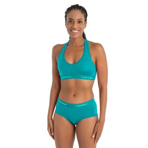 Dámská merino podprsenka ICEBREAKER Wmns Sprite Racerback Bra, Flux Green velikost: S