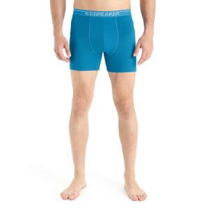 ICEBREAKER Mens Anatomica Boxers, Geo Blue velikost: S