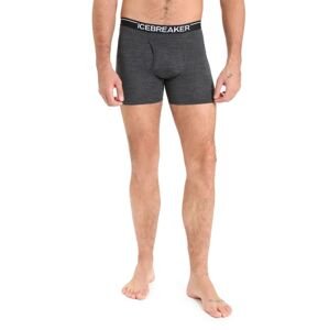 Pánské boxerky ICEBREAKER Mens Anatomica Boxers w Fly, Jet Heather velikost: XL