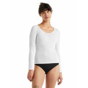 Dámské triko ICEBREAKER Wmns Siren LS Sweetheart, Snow velikost: XS