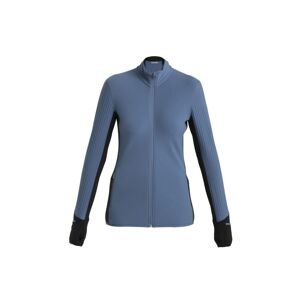 Dámská merino mikina, zip ICEBREAKER Wmns Descender LS Zip, Dawn/Black/Cb velikost: L