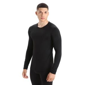 Pánské triko ICEBREAKER Mens 200 Oasis LS Crewe, Black velikost: L