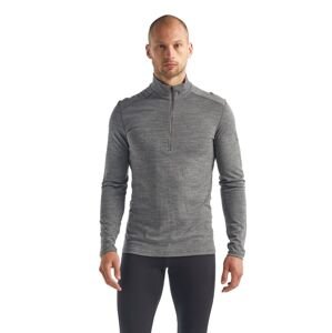 Pánské triko ICEBREAKER Mens 200 Oasis LS Half Zip, Gritstone Heather velikost: L