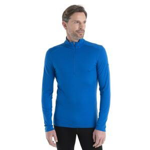 Pánské merino triko dlouhý rukáv, 1/2 zip ICEBREAKER Mens 200 Oasis LS Half Zip, Lazurite velikost: L