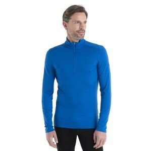 Pánské merino triko dlouhý rukáv, 1/2 zip ICEBREAKER Mens 200 Oasis LS Half Zip, Lazurite velikost: S