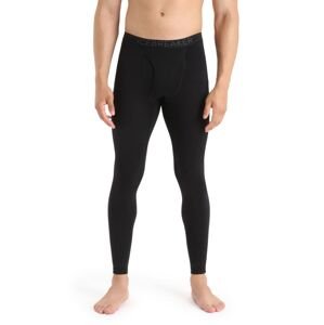 Pánské spodky ICEBREAKER Mens 200 Oasis Leggings w Fly, Black velikost: M