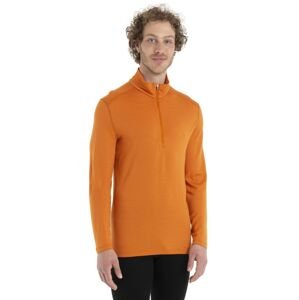 Pánské merino triko dlouhý rukáv, 1/2 zip ICEBREAKER Mens 260 Tech LS Half Zip, Earth velikost: M