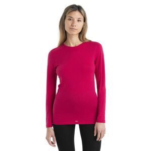 Dámské merino triko dlouhý rukáv ICEBREAKER Wmns 200 Oasis LS Crewe, Electron Pink velikost: S